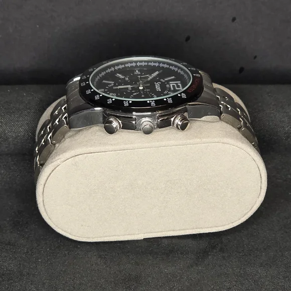 Stauer Jet Setter men's Chronograph Stainless Steel Date - Picture 3 of 5